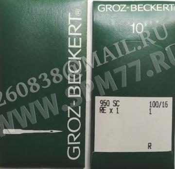950 SC Иглы RE x 1 № 100/16 GROZ-BECKERT (GERMANY)для Reece 31,42 Кл. , NECCHI UAN 1700, 1701 кл.
