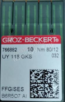 UY 118 GKS FFG/ SES иглы № 80/12 GROZ-BECKERT